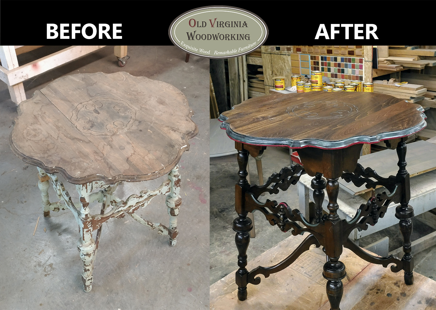 Furniture Refinishing (small table)