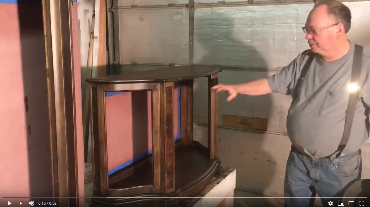 Refinishing Curio Cabinet, Staining Darker