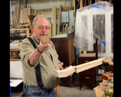 making a custom curved handrail for a home restoration project