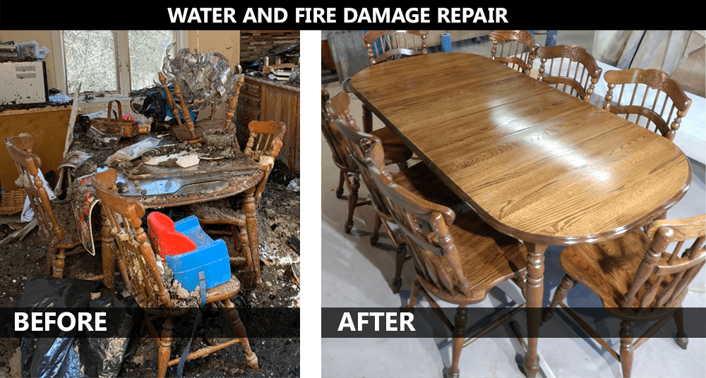 Torrent Meander protection Furniture Repair: Fire & Water Damage - Old Virginia Woodworking