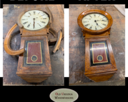 Antique clock repair and refinish project